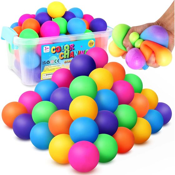 KLT Color-Changing Mini Stress Balls, 50 Pack