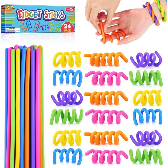 KLT Long Creative Fidget Sticks, 24 Pack