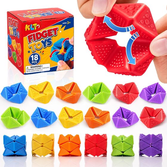 KLT Sensory Flip Toys, 18 Pack